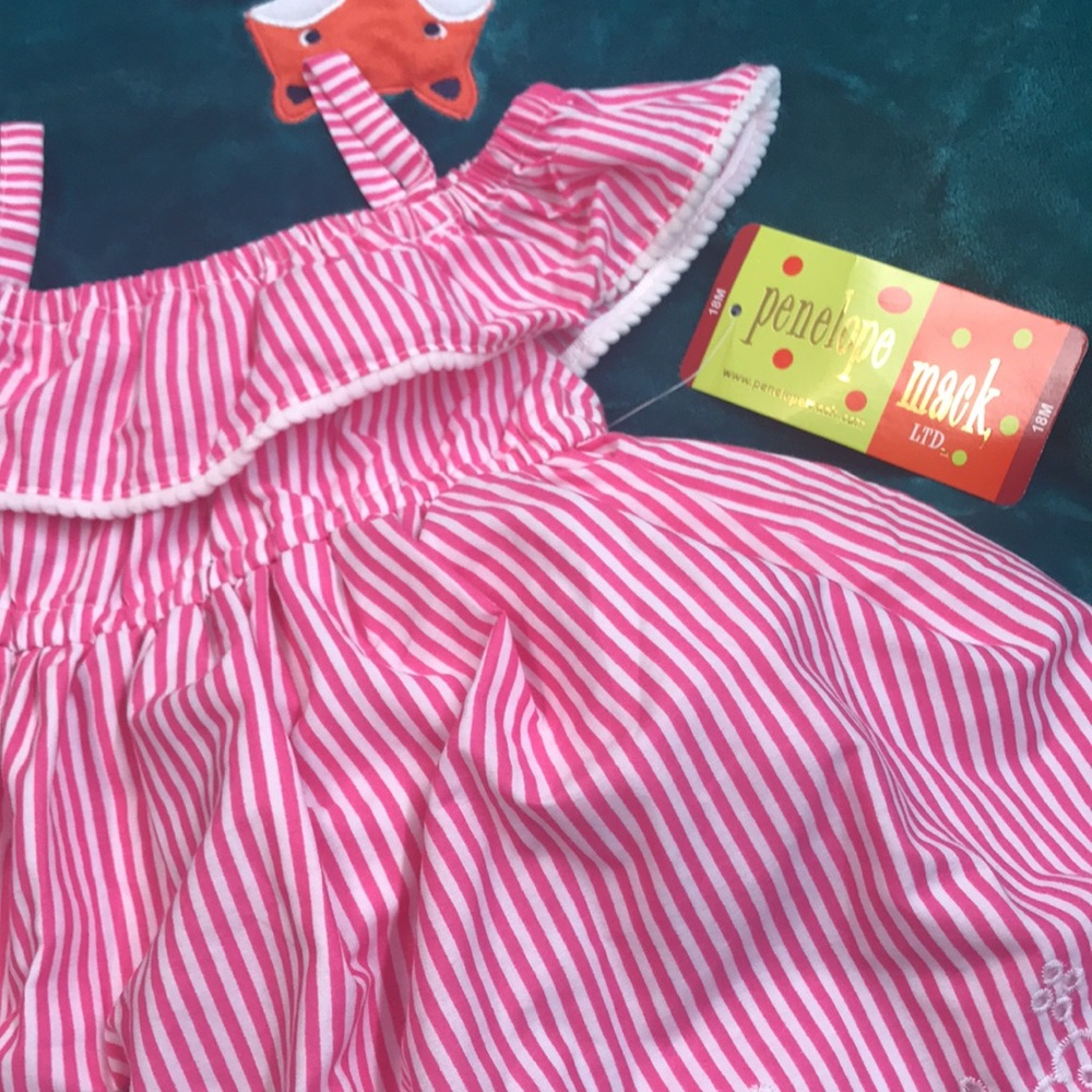 Penelope Mack striped NWT dress 18 months - Picture 2 of 4